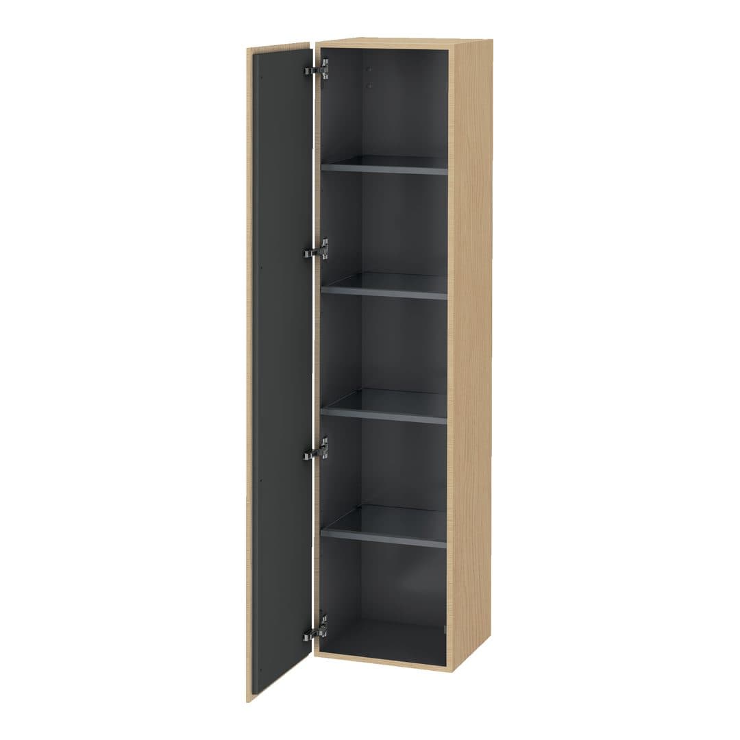 Duravit L-Cube – Κολόνα Μπάνιου – 400 mm, 1 πόρτα, αριστερή, 400 x 363 x 1760 mm – Natural oak, Decor (LC1180L3030)