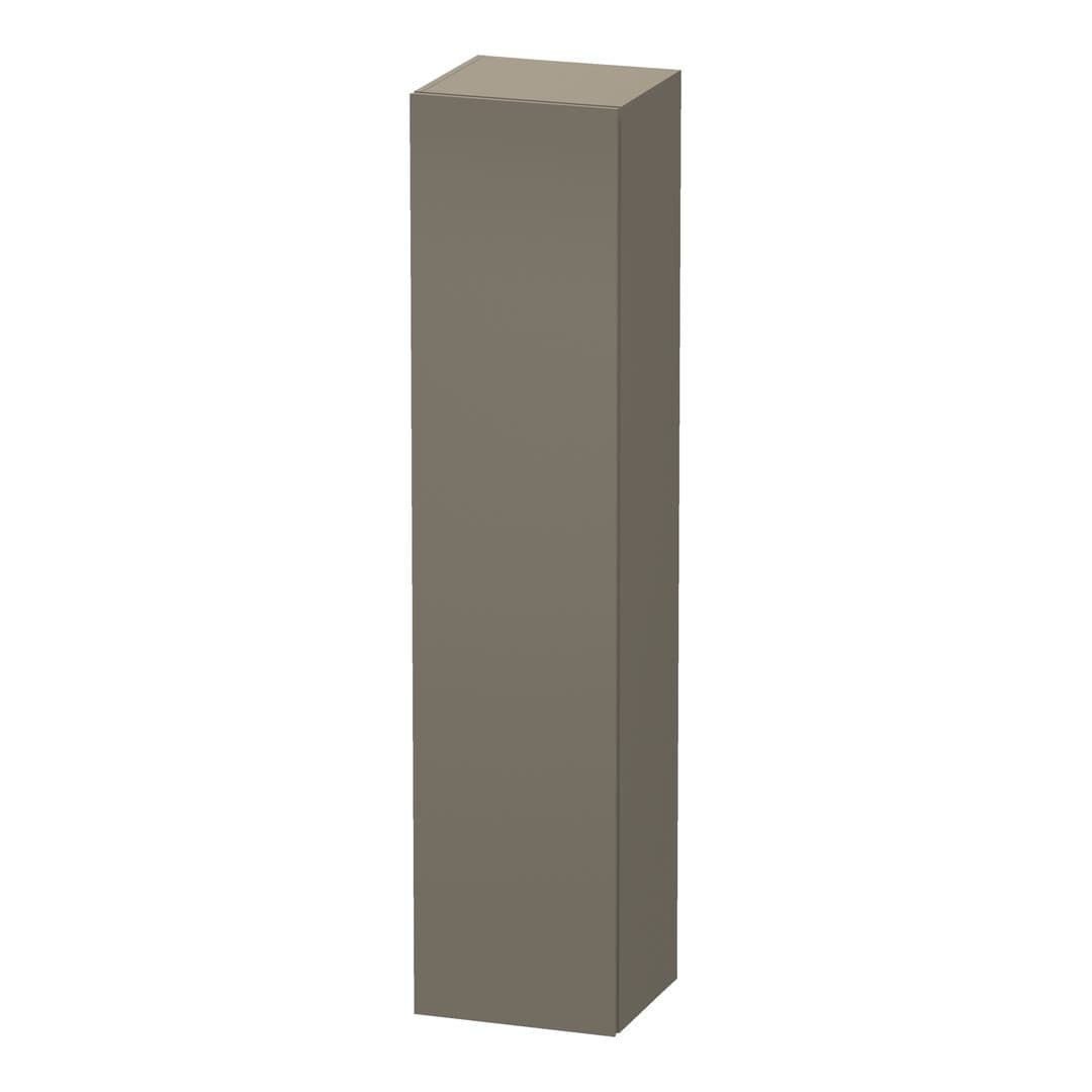 Duravit L-Cube – Κολόνα Μπάνιου – 400 mm, 1 πόρτα, δεξιά, 400 x 363 x 1760 mm – Flannel Grey Satin Matt, Lacquer (LC1180R9090)