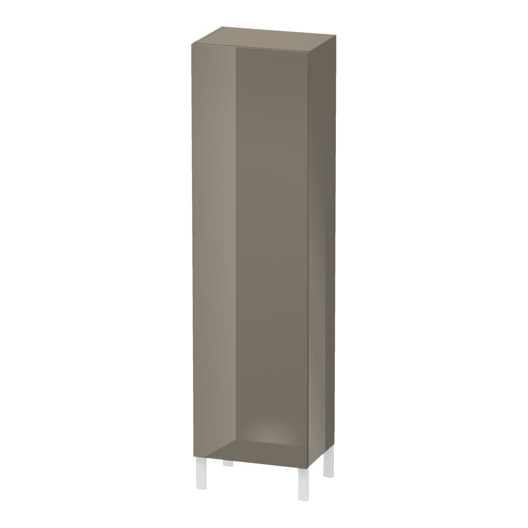 Duravit L-Cube – Κολόνα Μπάνιου – 500 mm, 1 πόρτα, δεξιά, 500 x 363 x 1760 mm – Flannel Grey High Gloss, Lacquer (LC1181R8989)