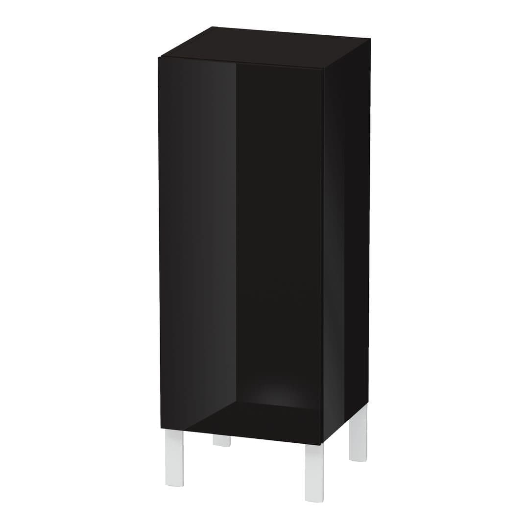 Duravit L-Cube – Κολόνα Μπάνιου – 250 mm, μεσαία, 1 πόρτα, αριστερή – Black High Gloss, Lacquer (LC1189L4040)