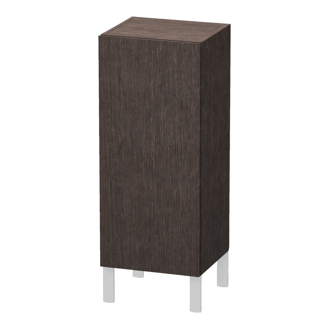 Duravit L-Cube – Κολόνα Μπάνιου – 250 mm, μεσαία, 1 πόρτα, αριστερή, 250 x 200 x 600 mm, Total number of shelves: 2 – Brushed dark oak Matt, Real wood veneer (LC1189L7272)