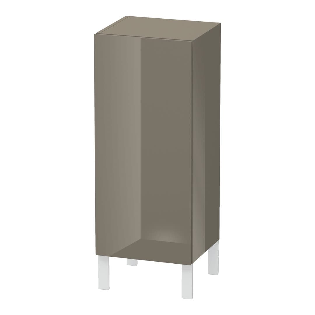 Duravit L-Cube – Κολόνα Μπάνιου – 250 mm, μεσαία, 1 πόρτα, αριστερή – Flannel Grey High Gloss, Lacquer (LC1189L8989)