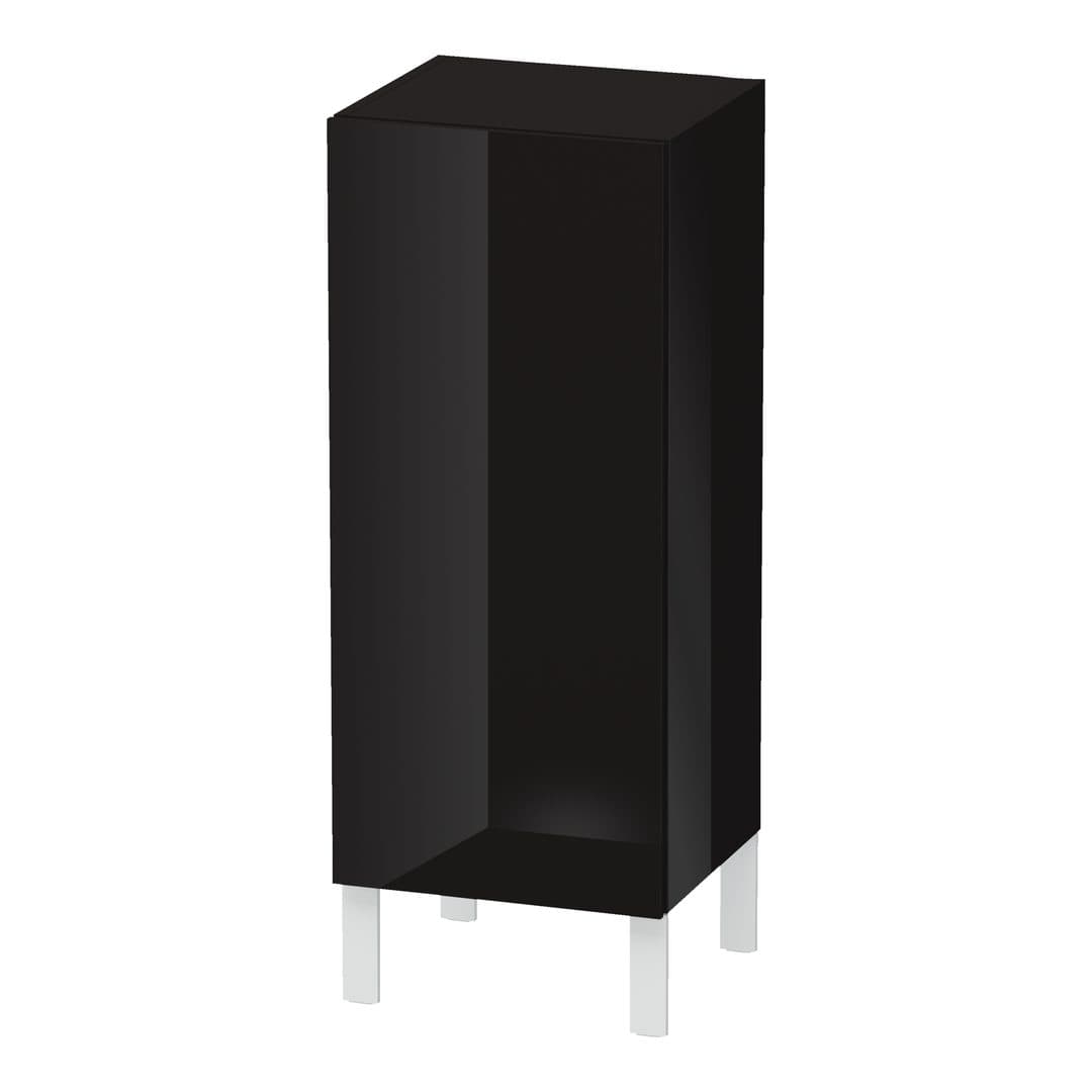 Duravit L-Cube – Κολόνα Μπάνιου – 250 mm, μεσαία, 1 πόρτα, δεξιά – Black High Gloss, Lacquer (LC1189R4040)