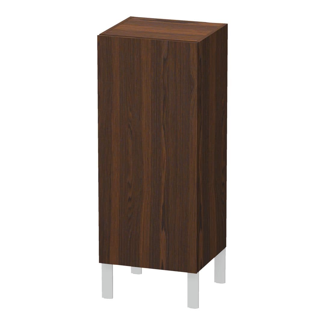 Duravit L-Cube – Κολόνα Μπάνιου – 250 mm, μεσαία, 1 πόρτα, δεξιά, 250 x 200 x 600 mm, Total number of shelves: 2 – Brushed walnut Matt, Real wood veneer (LC1189R6969)