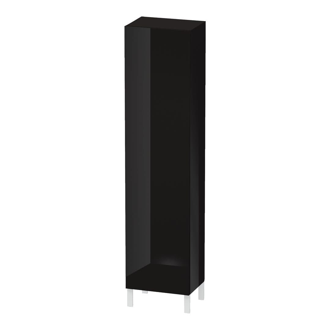 Duravit L-Cube – Κολόνα Μπάνιου – 500 mm, 1 πόρτα, αριστερή, 500 x 360 x 2000 mm – Black High Gloss, Lacquer (LC1191L4040)