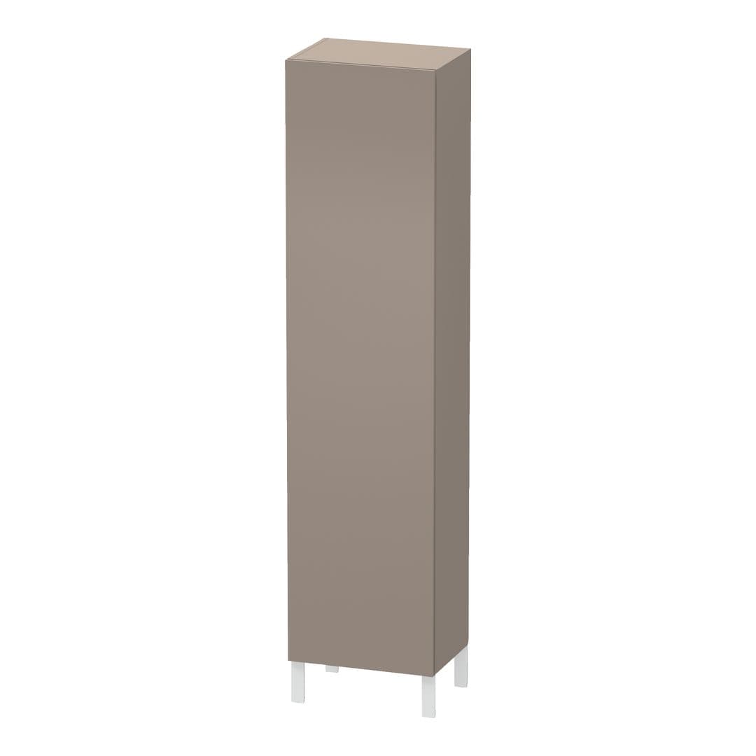 Duravit L-Cube – Κολόνα Μπάνιου – 500 mm, 1 πόρτα, αριστερή, 500 x 360 x 2000 mm – Basalte Matt, Decor (LC1191L4343)