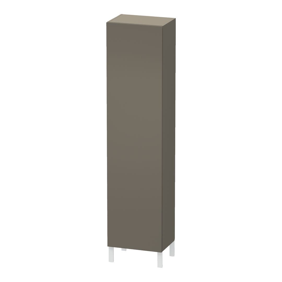Duravit L-Cube – Κολόνα Μπάνιου – 500 mm, 1 πόρτα, δεξιά, 500 x 360 x 2000 mm – Flannel Grey Satin Matt, Lacquer (LC1191R9090)