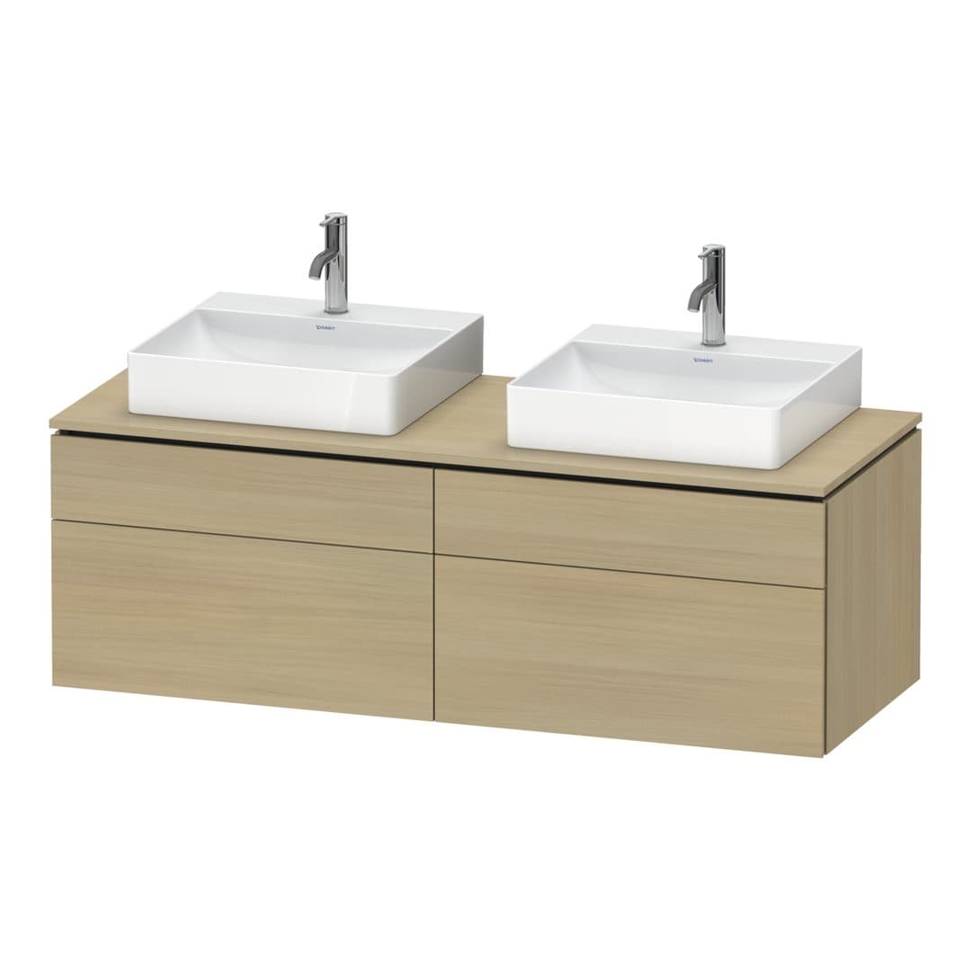 Duravit L-Cube – Έπιπλο Νιπτήρα – 1420 mm, για κονσόλα, 4 συρτάρια – Mediterranean oak Matt, Real wood veneer (LC4872B71710000)