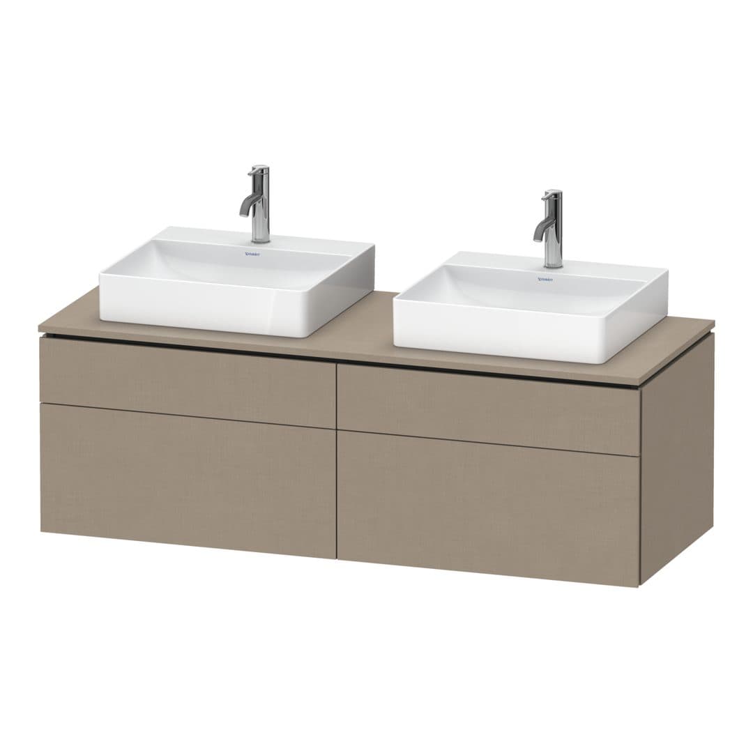 Duravit L-Cube – Έπιπλο Νιπτήρα – 1420 mm, για κονσόλα, 4 συρτάρια – Linen Matt, Decor (LC4872B75750000)
