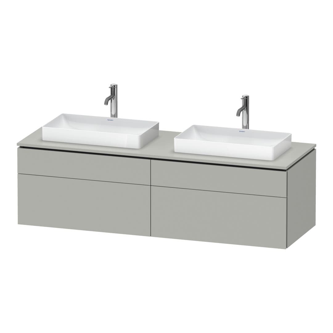 Duravit L-Cube – Έπιπλο Νιπτήρα – 1620 mm, για κονσόλα, 4 συρτάρια – Concrete grey Matt, Decor (LC4873B07070000)