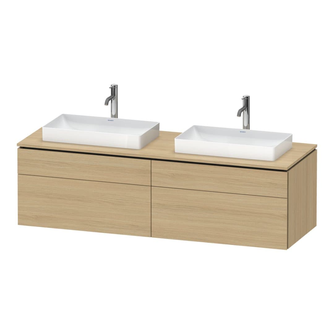Duravit L-Cube – Έπιπλο Νιπτήρα – 1620 mm, για κονσόλα, 4 συρτάρια – Natural oak, Decor (LC4873B30300000)