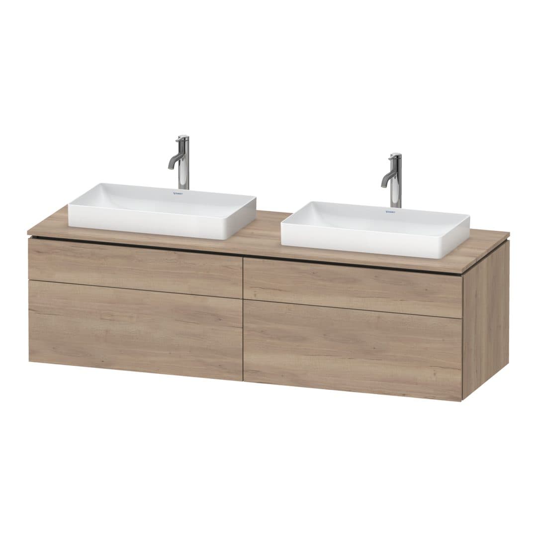 Duravit L-Cube – Έπιπλο Νιπτήρα – 1620 mm, για κονσόλα, 4 συρτάρια – Marbled Oak Matt, Decor (LC4873B55550000)