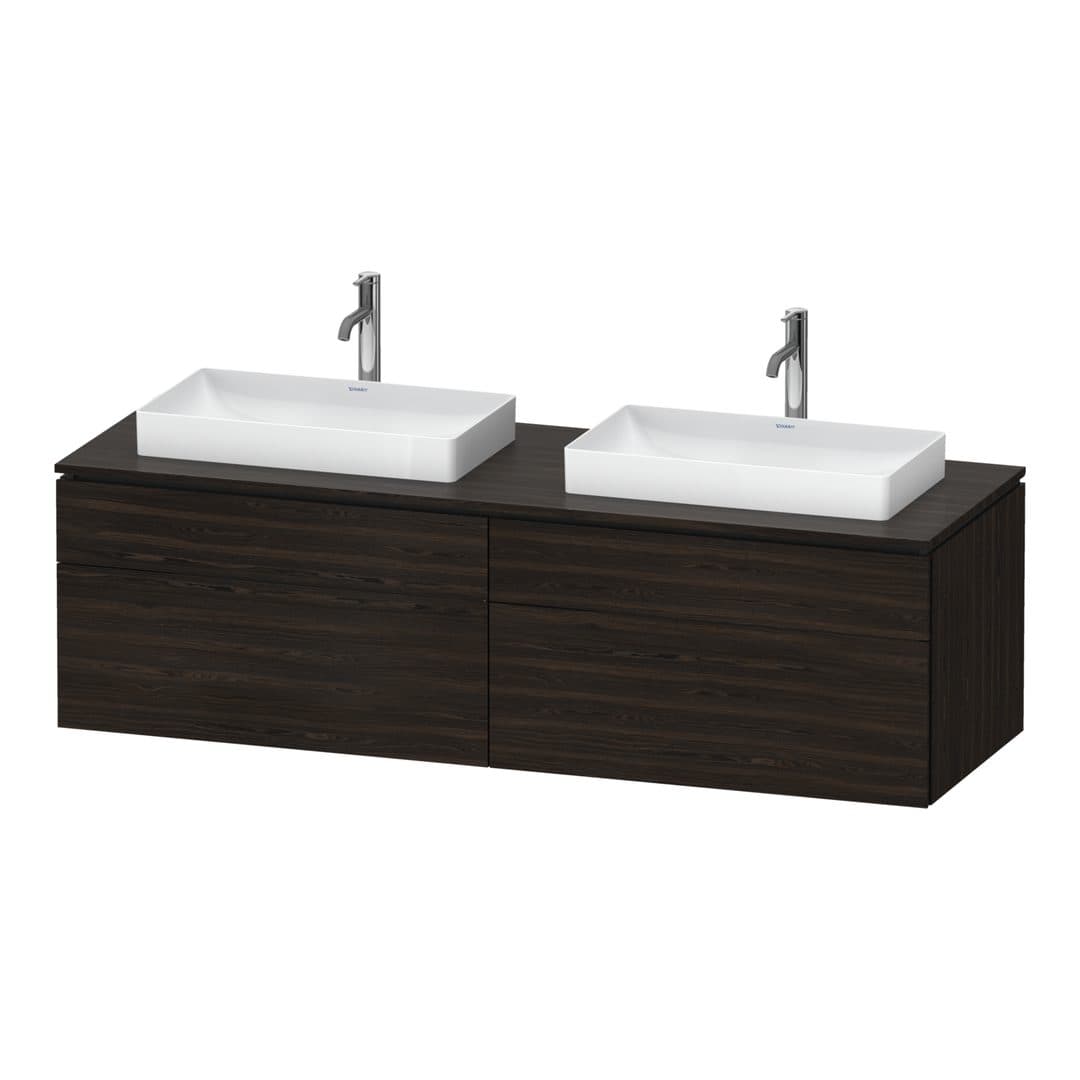 Duravit L-Cube – Έπιπλο Νιπτήρα – 1620 mm, για κονσόλα, 4 συρτάρια – Brushed walnut Matt, Real wood veneer (LC4873B69690000)