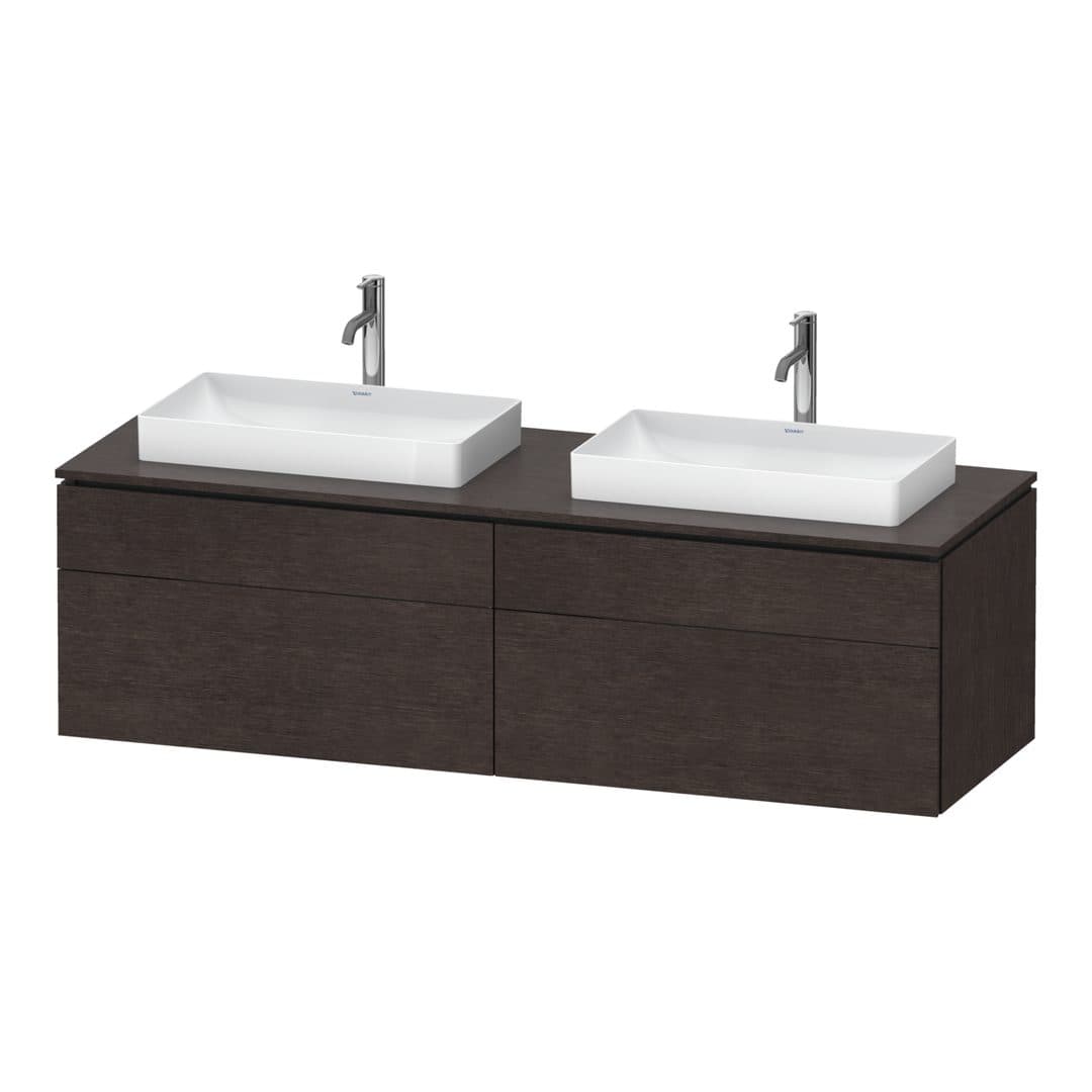 Duravit L-Cube – Έπιπλο Νιπτήρα – 1620 mm, για κονσόλα, 4 συρτάρια – Brushed dark oak Matt, Real wood veneer (LC4873B72720000)