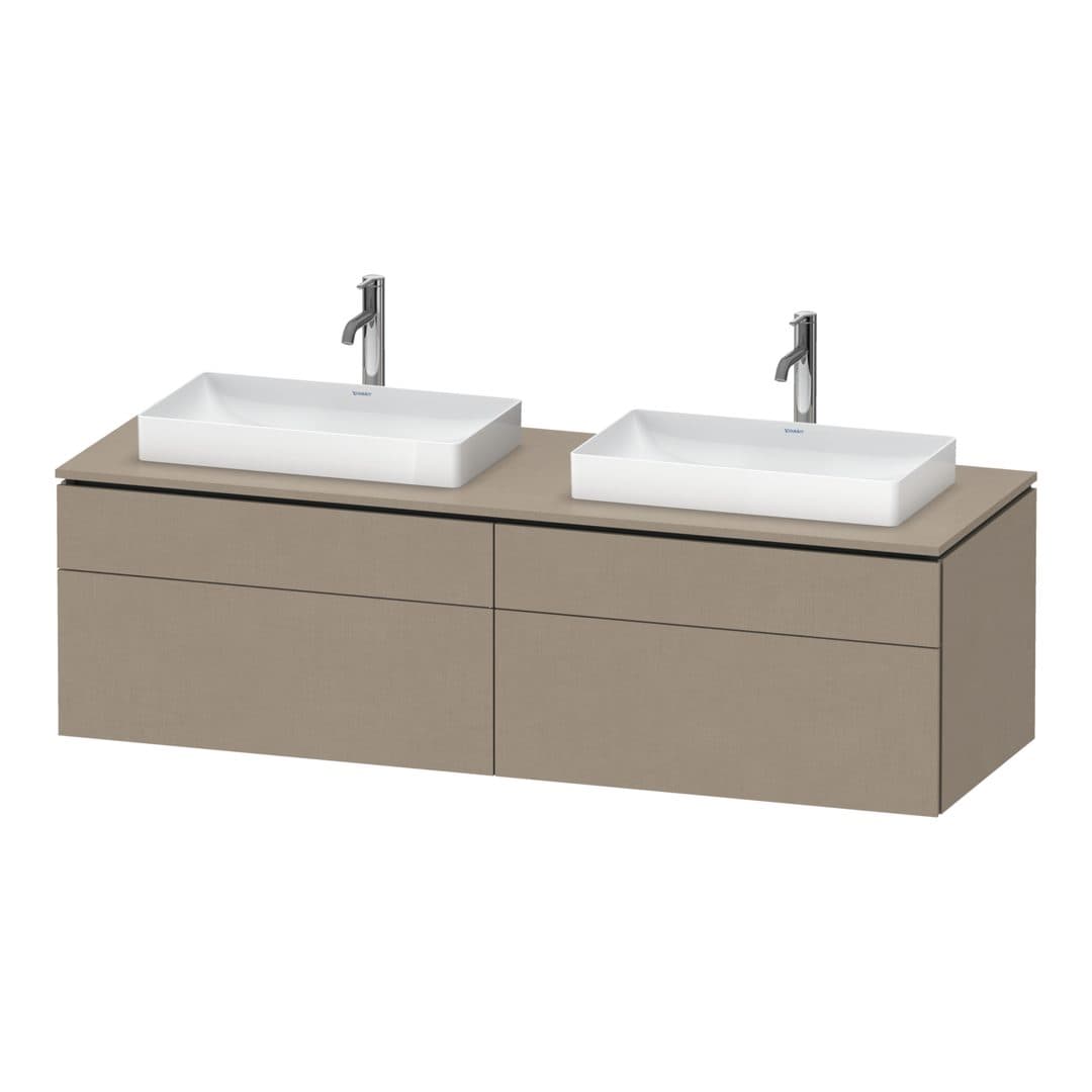 Duravit L-Cube – Έπιπλο Νιπτήρα – 1620 mm, για κονσόλα, 4 συρτάρια – Linen Matt, Decor (LC4873B75750000)