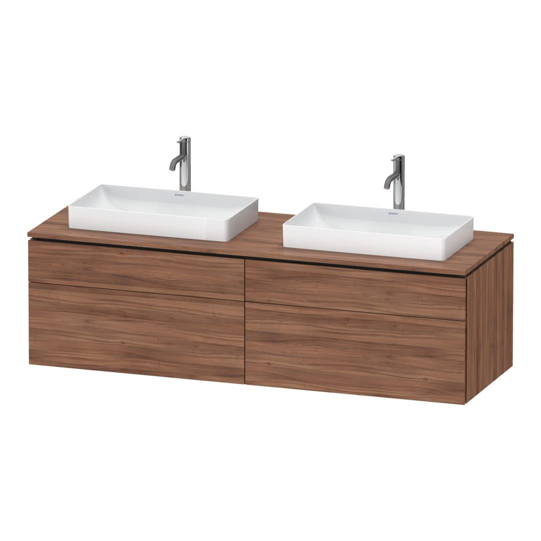 Duravit L-Cube – Έπιπλο Νιπτήρα – 1620 mm, για κονσόλα, 4 συρτάρια – Walnut Matt, Decor (LC4873B79790000)