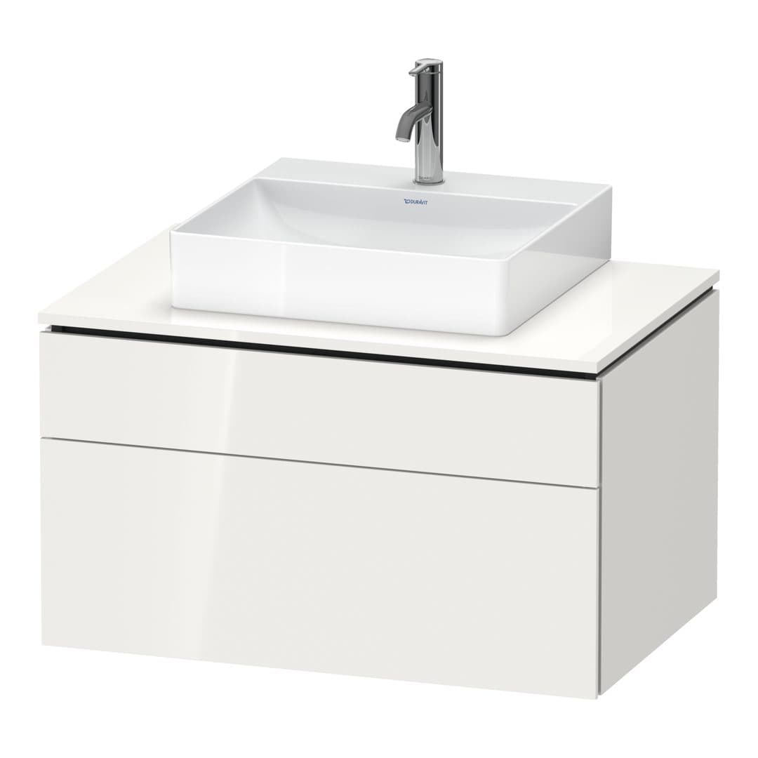 Duravit L-Cube – Έπιπλο Νιπτήρα – 820 mm, για κονσόλα, 2 συρτάρια, νιπτήρας κέντρο, 820 x 550 x 482 mm – White High Gloss, Lacquer (LC4880085850000)