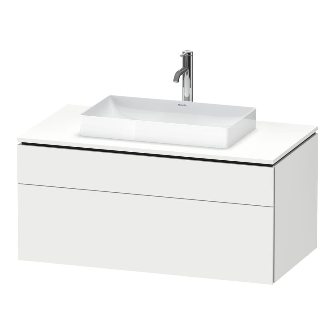 Duravit L-Cube – Έπιπλο Νιπτήρα – 1020 mm, για κονσόλα, 2 συρτάρια, νιπτήρας κέντρο, 1020 x 550 x 482 mm – White Matt, Decor (LC4881018180000)