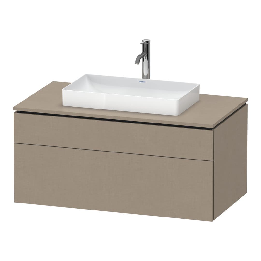 Duravit L-Cube – Έπιπλο Νιπτήρα – 1020 mm, για κονσόλα, 2 συρτάρια, νιπτήρας κέντρο, 1020 x 550 x 482 mm – Linen Matt, Decor (LC4881075750000)