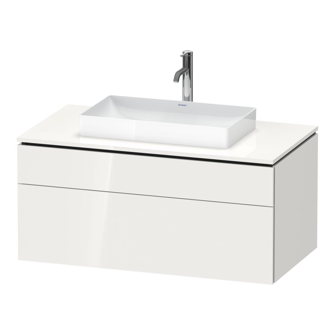 Duravit L-Cube – Έπιπλο Νιπτήρα – 1020 mm, για κονσόλα, 2 συρτάρια, νιπτήρας κέντρο, 1020 x 550 x 482 mm – White High Gloss, Lacquer (LC4881085850000)