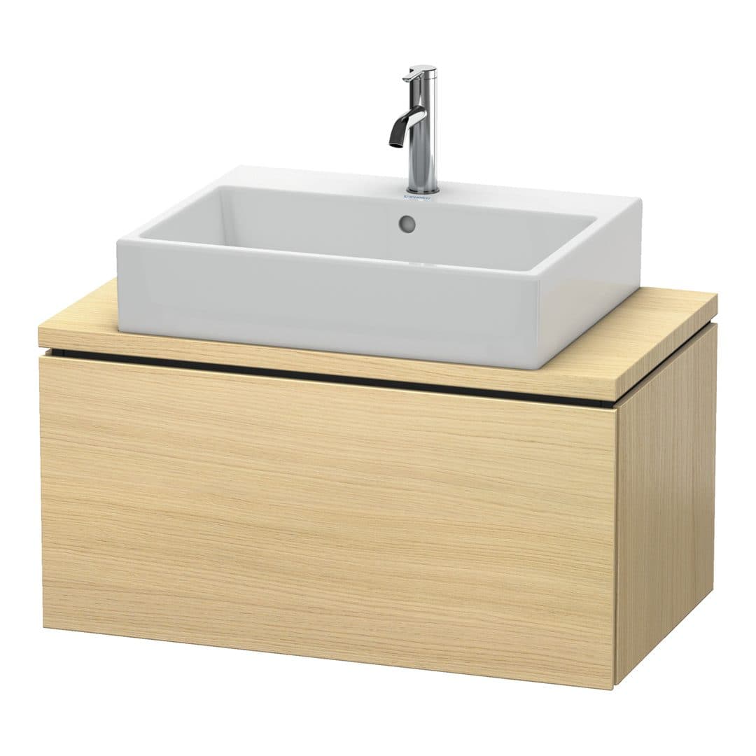 Duravit L-Cube – Έπιπλο Νιπτήρα – 820 mm, για κονσόλα, 1 συρτάρι, νιπτήρας κέντρο, Compact – Mediterranean oak Matt, Real wood veneer (LC580207171)