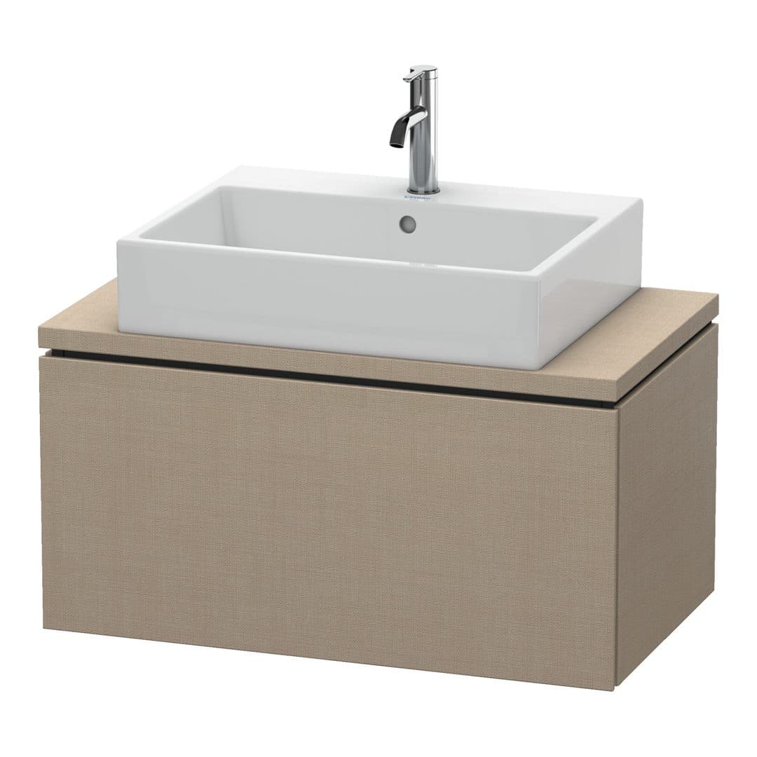 Duravit L-Cube – Έπιπλο Νιπτήρα – 820 mm, για κονσόλα, 1 συρτάρι, νιπτήρας κέντρο, Compact – Linen Matt, Decor (LC580207575)