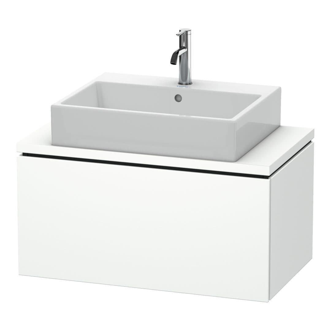 Duravit L-Cube – Έπιπλο Νιπτήρα – 820 mm, για κονσόλα, 1 συρτάρι, νιπτήρας κέντρο, Compact – White Super Matt, Decor (LC580208484)