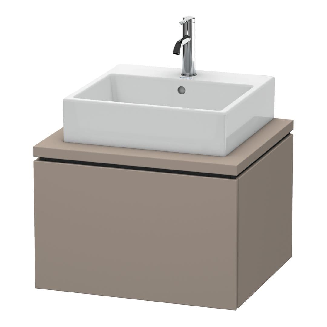 Duravit L-Cube – Έπιπλο Νιπτήρα – 620 mm, για κονσόλα, 1 συρτάρι, νιπτήρας κέντρο – Basalte Matt, Decor (LC581004343)