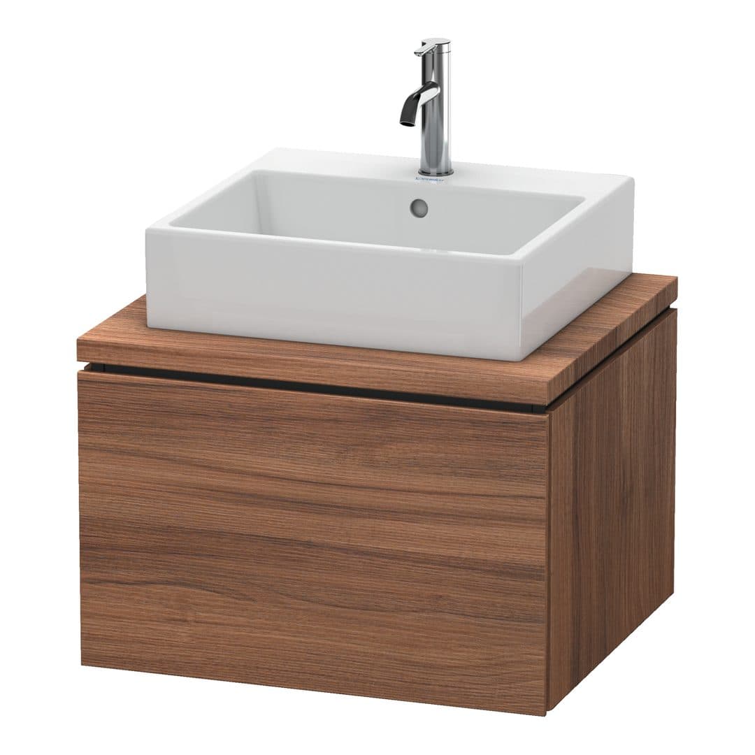 Duravit L-Cube – Έπιπλο Νιπτήρα – 620 mm, για κονσόλα, 1 συρτάρι, νιπτήρας κέντρο – Walnut Matt, Decor (LC581007979)