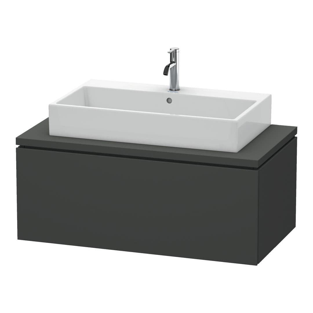 Duravit L-Cube – Έπιπλο Νιπτήρα – 1020 mm, για κονσόλα, 1 συρτάρι, νιπτήρας κέντρο – Graphite Matt, Decor (LC581404949)