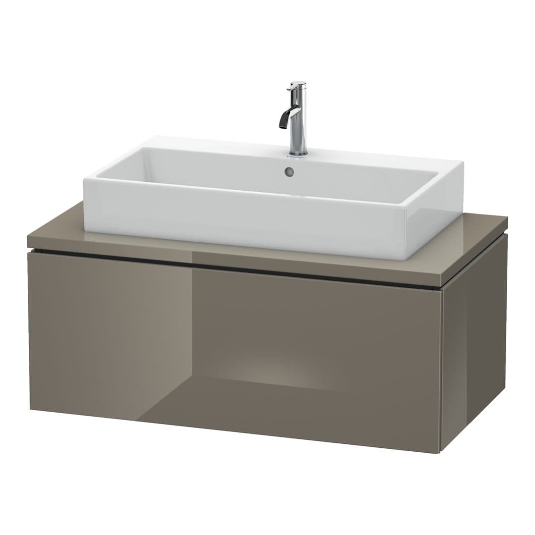 Duravit L-Cube – Έπιπλο Νιπτήρα – 1020 mm, για κονσόλα, 1 συρτάρι, νιπτήρας κέντρο – Flannel Grey High Gloss, Lacquer (LC581408989)