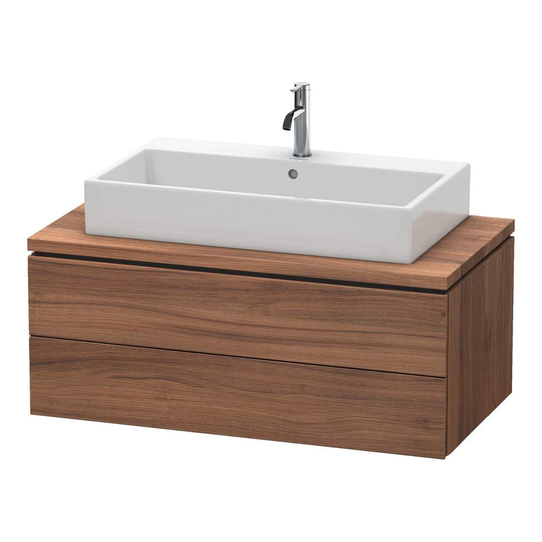 Duravit L-Cube – Έπιπλο Νιπτήρα – 1020 mm, για κονσόλα, 2 συρτάρια, νιπτήρας κέντρο, 1020 x 547 x 400 mm – Walnut Matt, Decor (LC581907979)