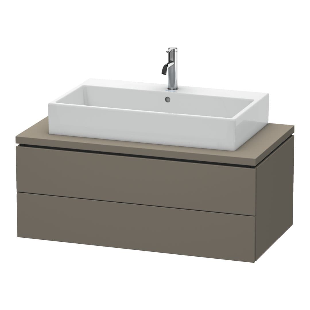 Duravit L-Cube – Έπιπλο Νιπτήρα – 1020 mm, για κονσόλα, 2 συρτάρια, νιπτήρας κέντρο, 1020 x 547 x 400 mm – Flannel Grey Satin Matt, Lacquer (LC581909090)