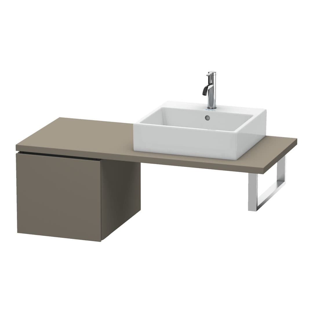 Duravit L-Cube – Ντουλάπι Μπάνιου – 420 mm, για κονσόλα, μοντέλο LC5831 – Flannel Grey Satin Matt, Lacquer (LC583109090)