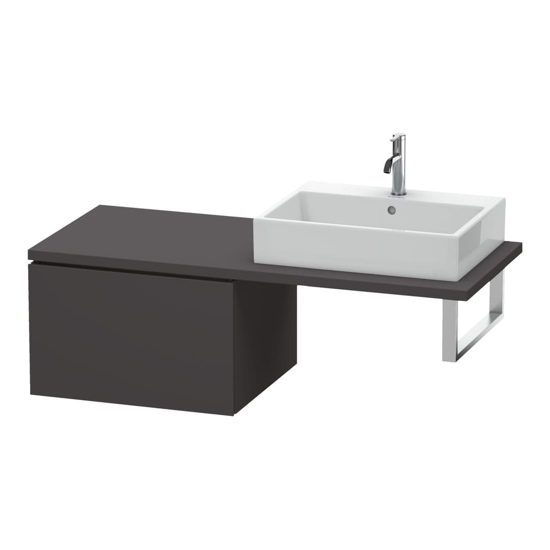 Duravit L-Cube – Ντουλάπι Μπάνιου – 620 mm, για κονσόλα, μοντέλο LC5833 – Graphite Super Matt, Decor (LC583308080)