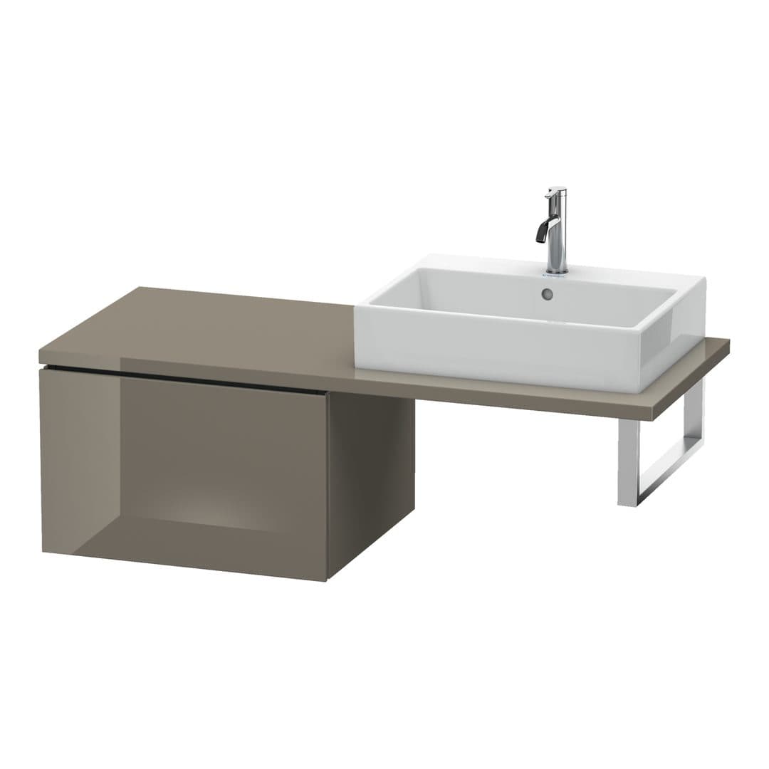 Duravit L-Cube – Ντουλάπι Μπάνιου – 620 mm, για κονσόλα, μοντέλο LC5833 – Flannel Grey High Gloss, Lacquer (LC583308989)