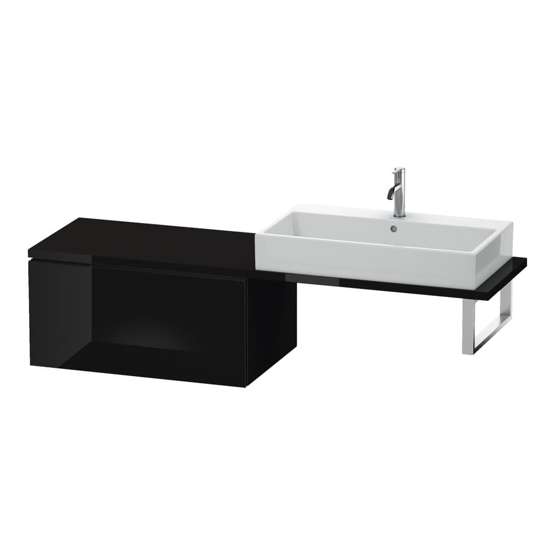 Duravit L-Cube – Ντουλάπι Μπάνιου – 820 mm, για κονσόλα, μοντέλο LC5834 – Black High Gloss, Lacquer (LC583404040)