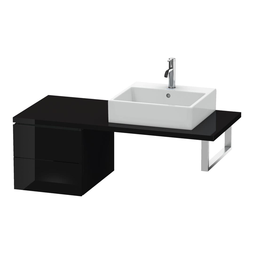 Duravit L-Cube – Ντουλάπι Μπάνιου – 420 mm, για κονσόλα, μοντέλο LC5836 – Black High Gloss, Lacquer (LC583604040)