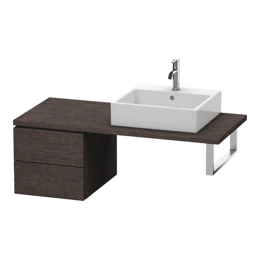 Duravit L-Cube – Ντουλάπι Μπάνιου – 420 mm, για κονσόλα, μοντέλο LC5836 – Brushed dark oak Matt, Real wood veneer (LC583607272)