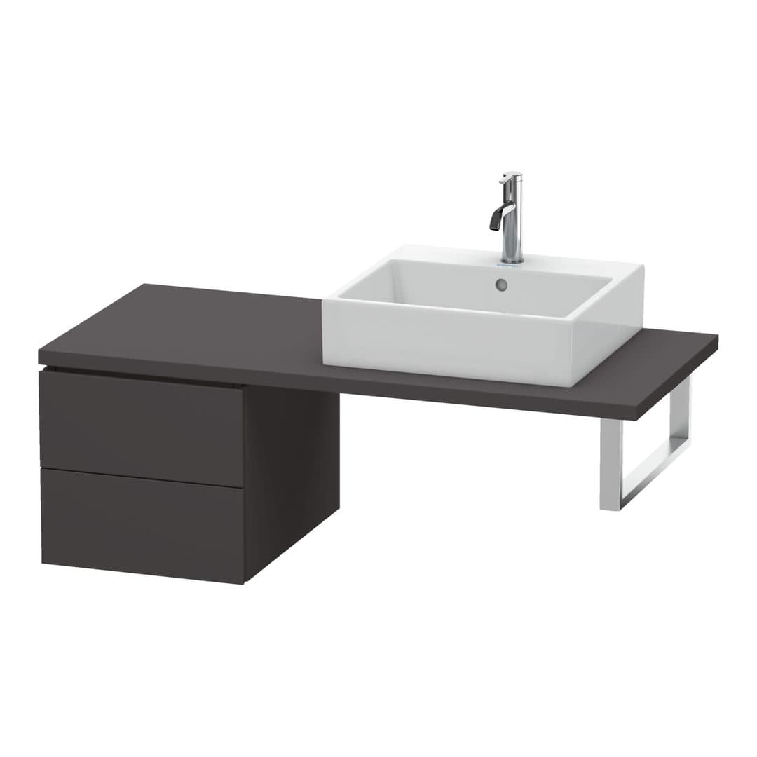 Duravit L-Cube – Ντουλάπι Μπάνιου – 420 mm, για κονσόλα, μοντέλο LC5836 – Graphite Super Matt, Decor (LC583608080)