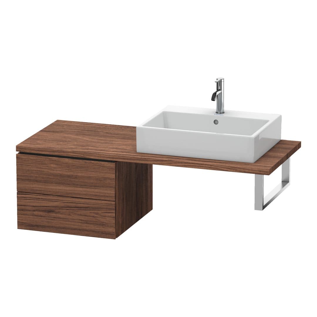 Duravit L-Cube – Ντουλάπι Μπάνιου – 520 mm, για κονσόλα, μοντέλο LC5837 – Walnut dark Matt, Decor (LC583702121)