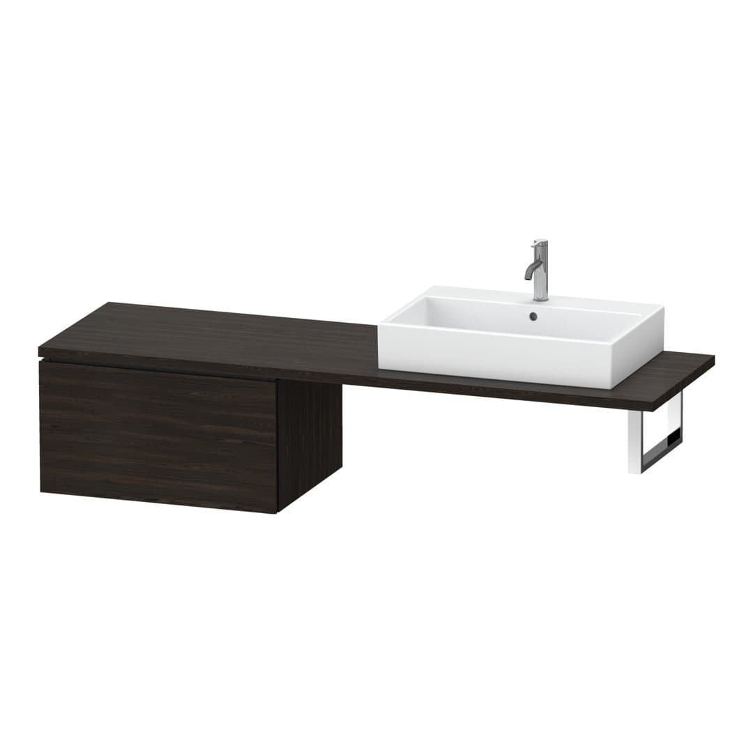 Duravit L-Cube – Ντουλάπι Μπάνιου – 720 mm, για κονσόλα, μοντέλο LC5854 – Brushed walnut Matt, Real wood veneer (LC585406969)