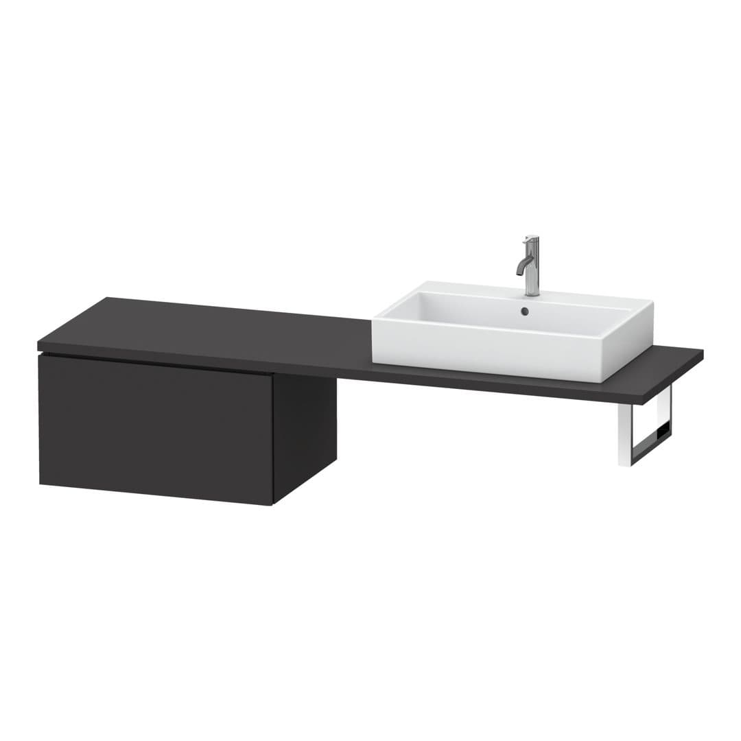 Duravit L-Cube – Ντουλάπι Μπάνιου – 720 mm, για κονσόλα, μοντέλο LC5854 – Graphite Super Matt, Decor (LC585408080)