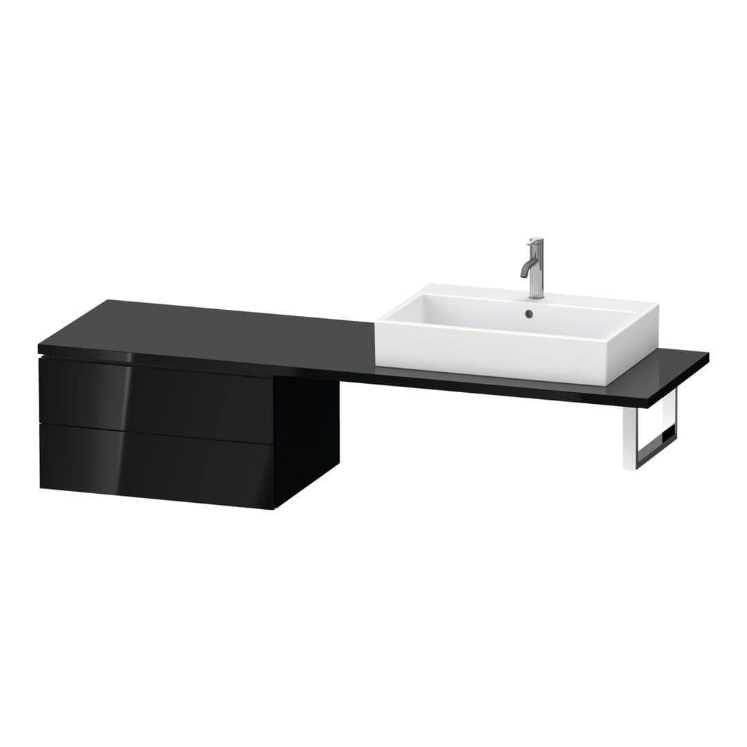 Duravit L-Cube – Ντουλάπι Μπάνιου – 720 mm, για κονσόλα, μοντέλο LC5859 – Black High Gloss, Lacquer (LC585904040)
