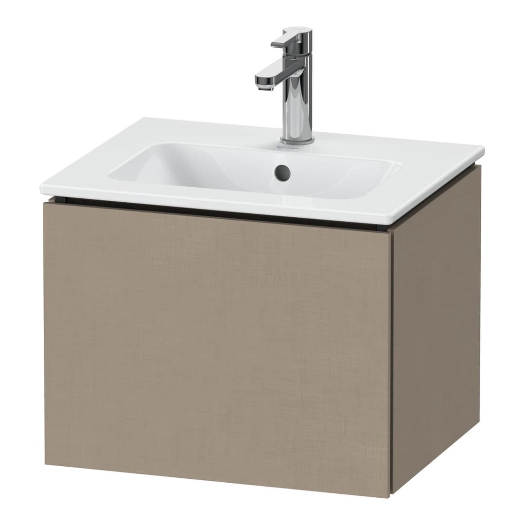 Duravit L-Cube – Έπιπλο Νιπτήρα – 520 mm, 1 συρτάρι, νιπτήρας κέντρο, Compact – Linen Matt, Decor (LC611807575)