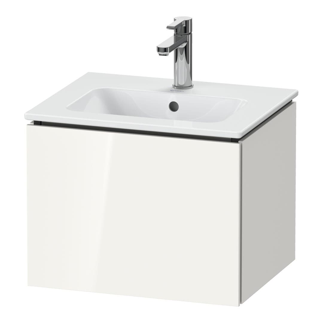 Duravit L-Cube – Έπιπλο Νιπτήρα – 520 mm, 1 συρτάρι, νιπτήρας κέντρο, Compact – White High Gloss, Lacquer (LC611808585)