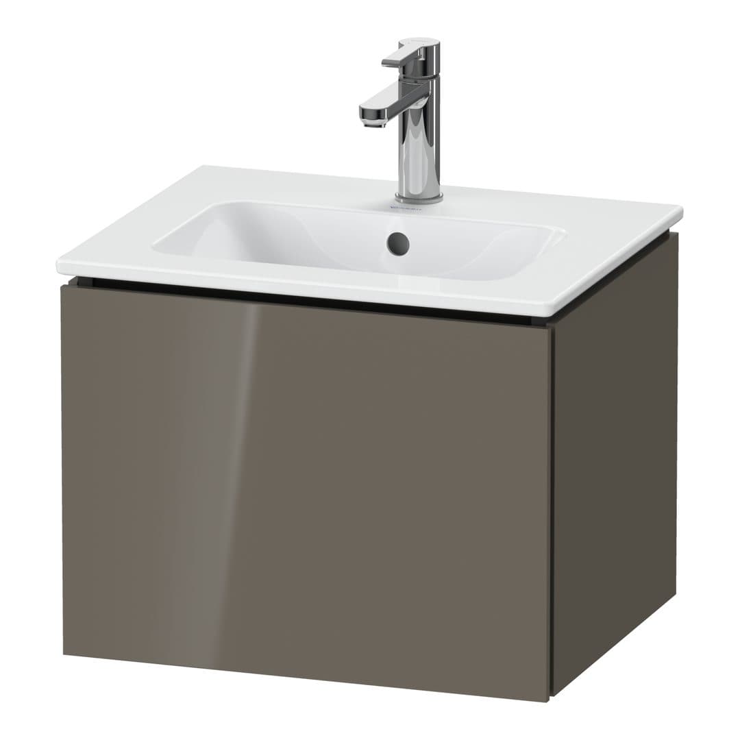 Duravit L-Cube – Έπιπλο Νιπτήρα – 520 mm, 1 συρτάρι, νιπτήρας κέντρο, Compact – Flannel Grey High Gloss, Lacquer (LC611808989)