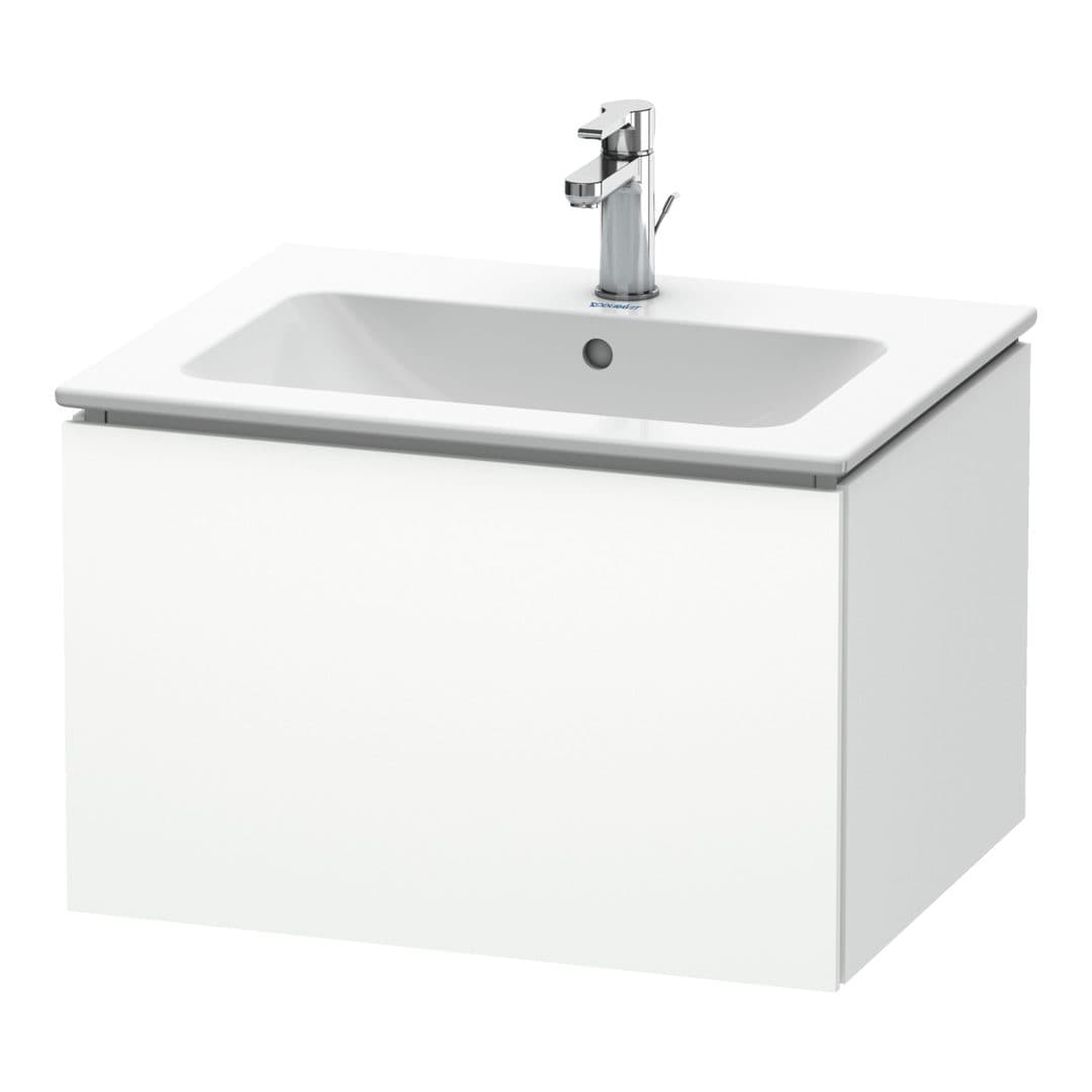 Duravit L-Cube – Έπιπλο Νιπτήρα – 620 mm, 1 συρτάρι, νιπτήρας κέντρο – White Matt, Decor (LC614001818)