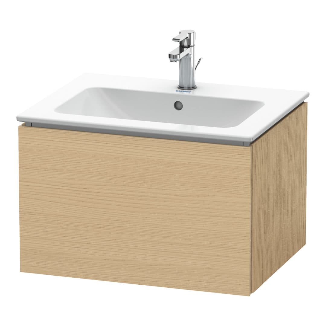 Duravit L-Cube – Έπιπλο Νιπτήρα – 620 mm, 1 συρτάρι, νιπτήρας κέντρο – Natural oak, Decor (LC614003030)
