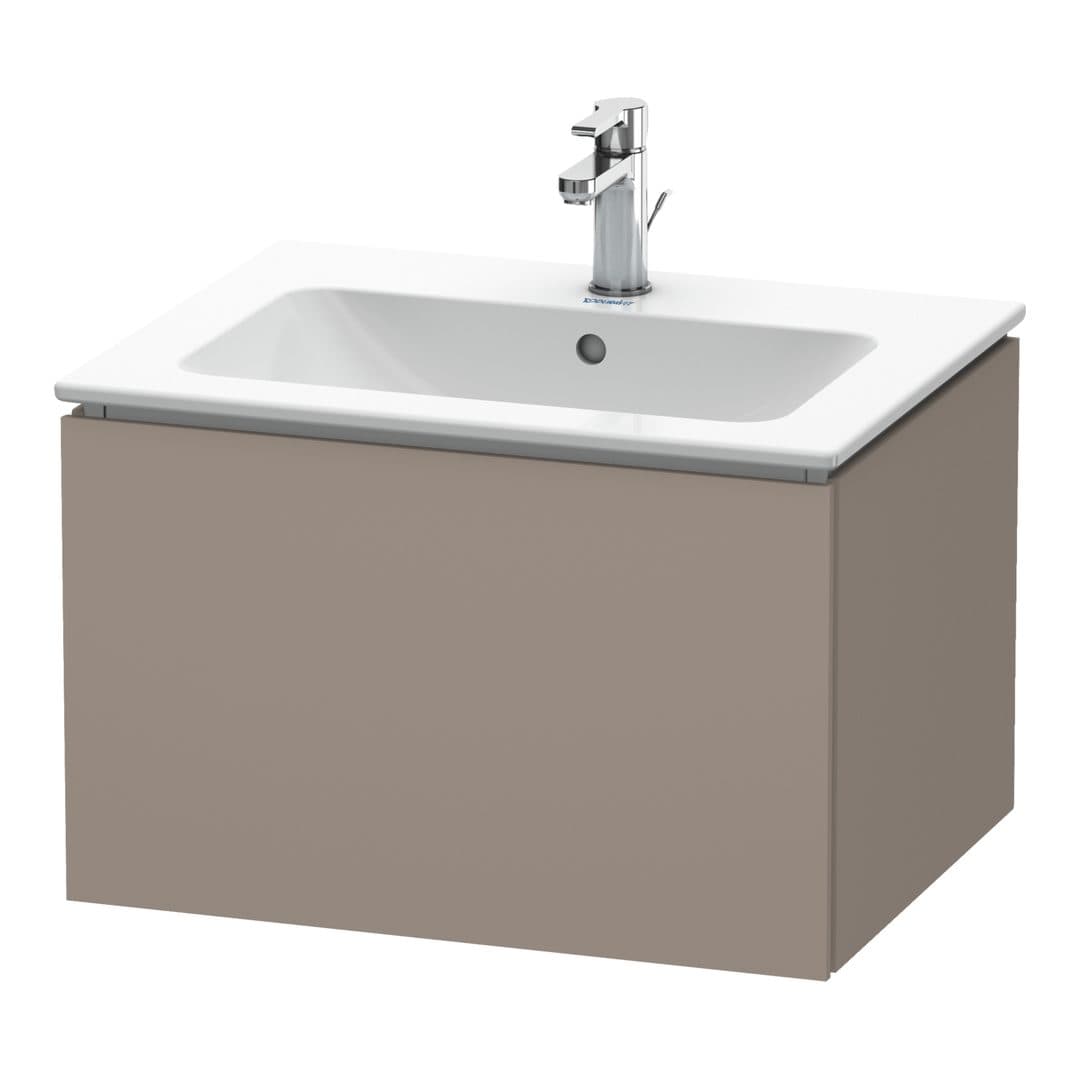 Duravit L-Cube – Έπιπλο Νιπτήρα – 620 mm, 1 συρτάρι, νιπτήρας κέντρο – Basalte Matt, Decor (LC614004343)